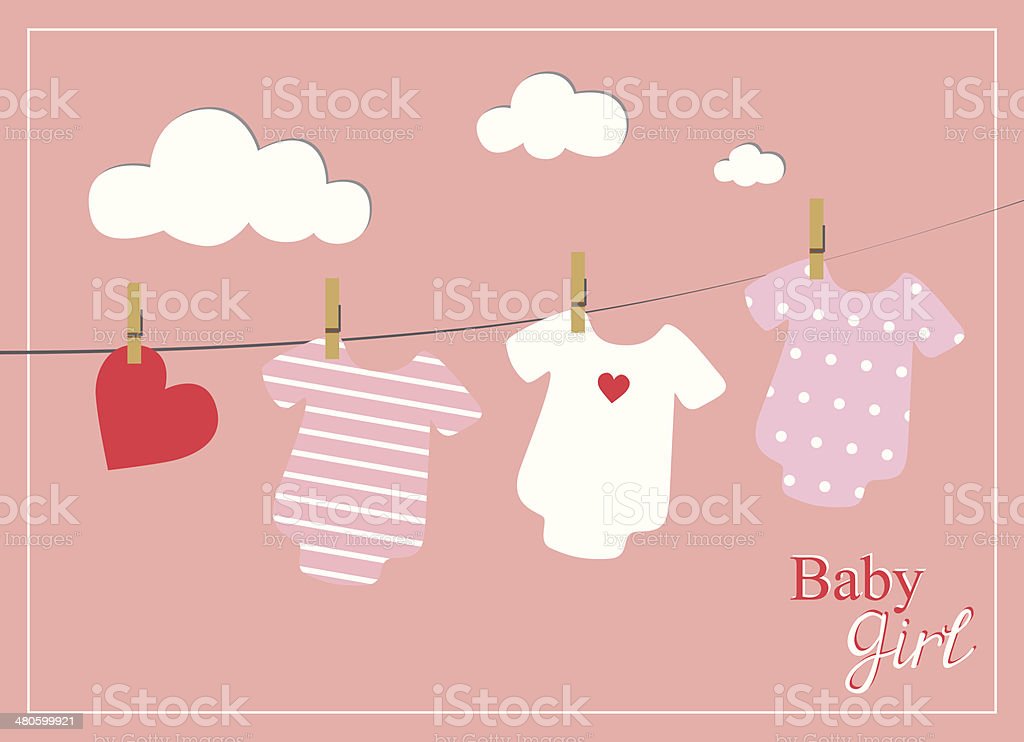 baby girl shower invitation card